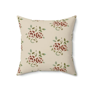 Vibrant Roses Throw Pillow - Polyester Square - Dipaliz - Pillows