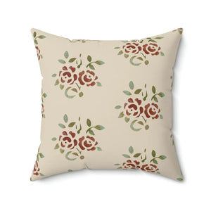 Vibrant Roses Throw Pillow - Polyester Square - Dipaliz - Pillows