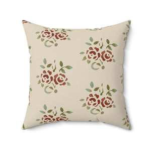 Vibrant Roses Throw Pillow - Polyester Square - Dipaliz - Pillows
