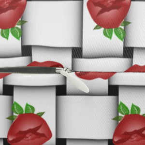 Spun Polyester Lumbar Pillow - Woven Rose Design - Dipaliz - 20’’ × 14’’ - Throw Pillows