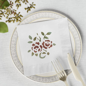 Soft 3-ply White Coined Napkins - Custom Party Decor - Dipaliz - Paper