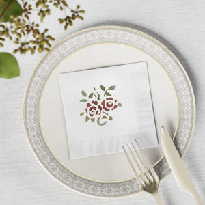 Soft 3-ply White Coined Napkins - Custom Party Decor - Dipaliz - Paper