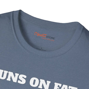 Soft Cotton Bicycle T-shirt - Runs on Fat Design - Dipaliz - T-shirts - s