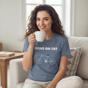 DipaliZ Runs on Fat T-shirt Softstyle Cotton Blend
