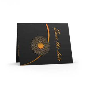 Chic Save the Date Invitation Card - Mandala Design - Dipaliz - Greeting & Note Cards