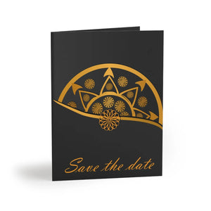 Chic Save the Date Greeting Cards - Matching White Envelopes - Dipaliz - & Note