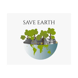 Save Earth Satin Posters 210gsm Premium Quality - Dipaliz - 20″ x 16″ - Prints & Visual Artwork