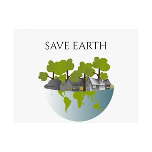 Save Earth Satin Posters 210gsm Premium Quality - Dipaliz - 24″ x 18″ - Prints & Visual Artwork