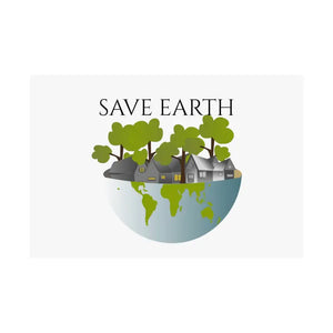 Save Earth Satin Posters 210gsm Premium Quality - Dipaliz - 36″ x 24″ - Prints & Visual Artwork