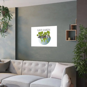 Save Earth Satin Posters 210gsm Premium Quality - Dipaliz - Prints & Visual Artwork