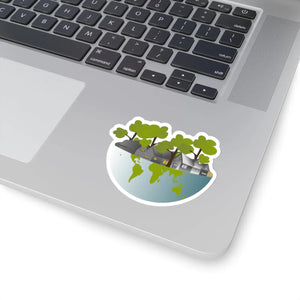 Eco Fashion Kiss Cut Stickers - Save Planet Vinyl - Dipaliz - Decorative