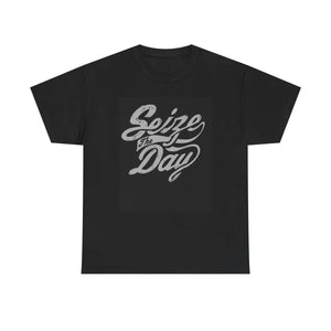 Unisex Cotton Tee - Seize the Day Inspirational - Dipaliz - T-shirts - s