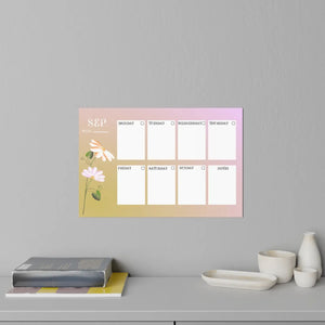 Chic September Planner Wall Decals - Durable Polyester - Dipaliz - Home Decor