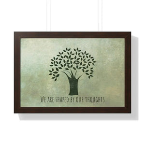 Gallery Canvas Wraps Tree Wisdom Framed Horizontal Poster - Dipaliz - 24″ x 16″ / Walnut - Prints