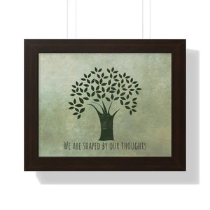 Gallery Canvas Wraps Tree Wisdom Framed Horizontal Poster - Dipaliz - 14″ x 11″ / Walnut - Prints