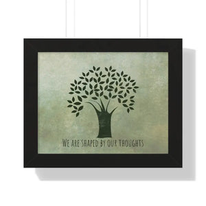 Gallery Canvas Wraps Tree Wisdom Framed Horizontal Poster - Dipaliz - 14″ x 11″ / Black - Prints