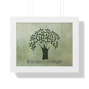 Gallery Canvas Wraps Tree Wisdom Framed Horizontal Poster - Dipaliz - 14″ x 11″ / White - Prints