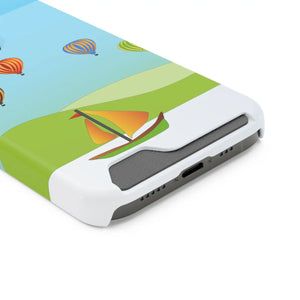 Adventurous Ship with Air Balloon Card Holder Phone Case - Dipaliz - Mobile Cases
