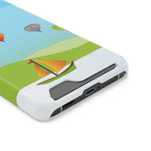 Adventurous Ship with Air Balloon Card Holder Phone Case - Dipaliz - Mobile Cases