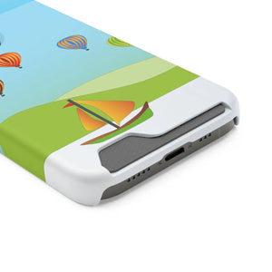 Adventurous Ship with Air Balloon Card Holder Phone Case - Dipaliz - Mobile Cases
