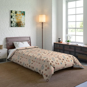 Simple Floral Comforter – Eco Polyester Bedding - Dipaliz - Quilts & Comforters