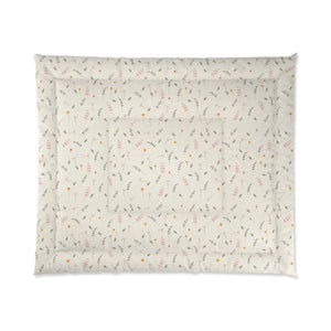 Simple Floral Quilt – Organic Cotton Gift - Dipaliz - Quilts & Comforters