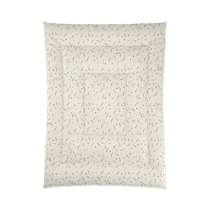 Simple Floral Quilt – Organic Cotton Gift - Dipaliz - Quilts & Comforters
