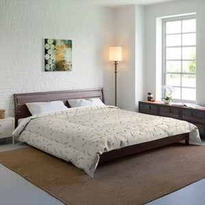 Simple Floral Quilt – Organic Cotton Gift - Dipaliz - Quilts & Comforters