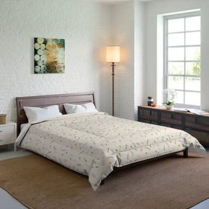 Simple Floral Quilt – Organic Cotton Gift - Dipaliz - Quilts & Comforters