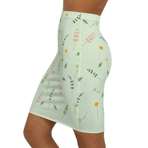 Simple Flower Pattern Women’s Mini Skirt - Skirts - Xs