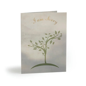 Playful i am Sorry Card with Matching White Envelopes - Dipaliz - 16 Pcs / Matte / 4.25” x 5.5” - Paper Products