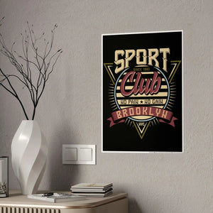 No Pain no Gain Brooklyn Sports Club Poster - Dipaliz - Posters Prints & Visual Artwork