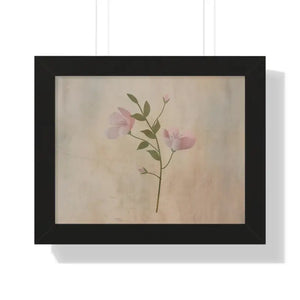 Spring Flowers Gallery Canvas Framed Horizontal Poster - Dipaliz - 14″ x 11″ / Black - Posters Prints & Visual Artwork