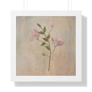 Spring Flowers Gallery Canvas Framed Horizontal Poster - Dipaliz - 16″ x / White - Posters Prints & Visual Artwork