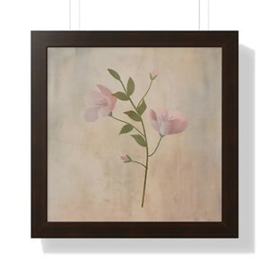 Spring Flowers Gallery Canvas Framed Horizontal Poster - Dipaliz - 16″ x / Walnut - Posters Prints & Visual Artwork
