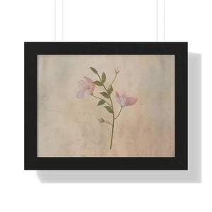 Spring Flowers Gallery Canvas Framed Horizontal Poster - Dipaliz - 16″ x 12″ / Black - Posters Prints & Visual Artwork