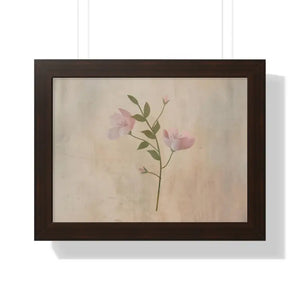 Spring Flowers Gallery Canvas Framed Horizontal Poster - Dipaliz - 16″ x 12″ / Walnut - Posters Prints & Visual Artwork