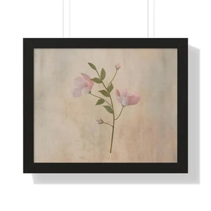 Spring Flowers Gallery Canvas Framed Horizontal Poster - Dipaliz - 20’’ x 16’’ / Black - Posters Prints & Visual Artwork