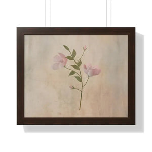 Spring Flowers Gallery Canvas Framed Horizontal Poster - Dipaliz - 20’’ x 16’’ / Walnut - Posters Prints & Visual