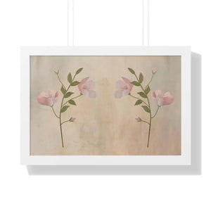 Spring Flowers Gallery Canvas Framed Horizontal Poster - Dipaliz - 24″ x 16″ / White - Posters Prints & Visual Artwork