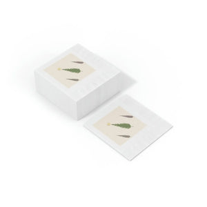 Elegant White Coined Napkins - 3-ply Party Tissue - Dipaliz - Paper