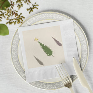 Elegant White Coined Napkins - 3-ply Party Tissue - Dipaliz - Paper