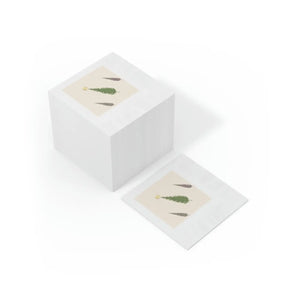 Elegant White Coined Napkins - 3-ply Party Tissue - Dipaliz - Paper