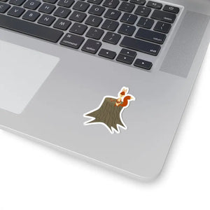 Paper Products - Kiss Cut Stickers - Squirrel with Nut Vinyl Decals - Dipaliz