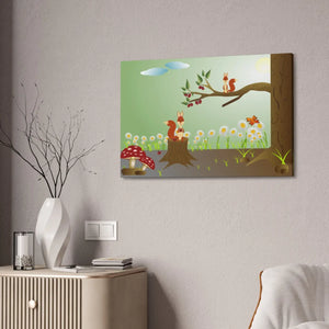 Squirrel Forest Poster – Semi Glossy Finish - Dipaliz - Posters Prints & Visual Artwork