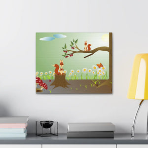 Squirrel Forest Poster – Semi Glossy Finish - Dipaliz - Posters Prints & Visual Artwork