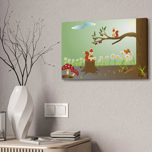 Squirrel Forest Poster – Semi Glossy Finish - Dipaliz - Posters Prints & Visual Artwork