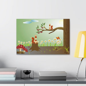 Squirrel Forest Poster – Semi Glossy Finish - Dipaliz - Posters Prints & Visual Artwork