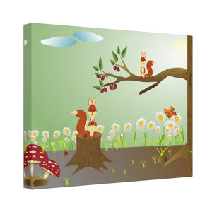 Squirrel Forest Poster – Semi Glossy Finish - Dipaliz - Posters Prints & Visual Artwork