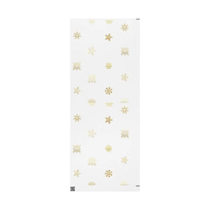 Gift Wrap Papers - Golden Snowflakes Winter Design - Dipaliz - 30’’ x 72’’ / Matte - Wrapping Paper